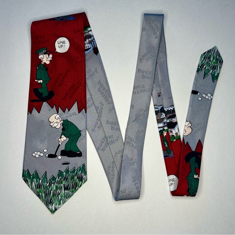 Vintage 1993 Golf beetle bailey by Mort Walker by King Features Classic Tie